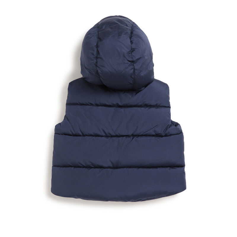 Boys Dark Blue Solid Woven Jacket image number 1